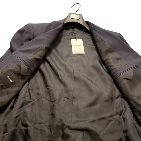 Theory Navy Blue Blazer, Size 42R, NWT, $350 - Picture 4 of 8